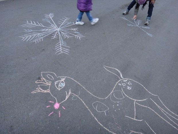 Chalk Art Winter Wonder Land