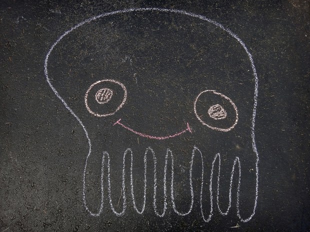 Octopus Chalk Drawing