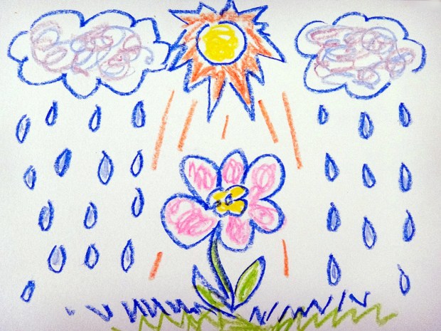 Rainy Flower Doodle