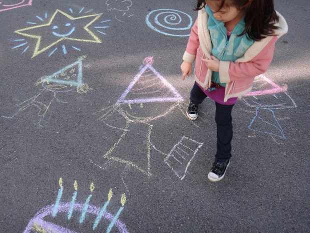 Birthday Chalk Art 